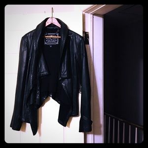 Asymmetrical Leather Jacket